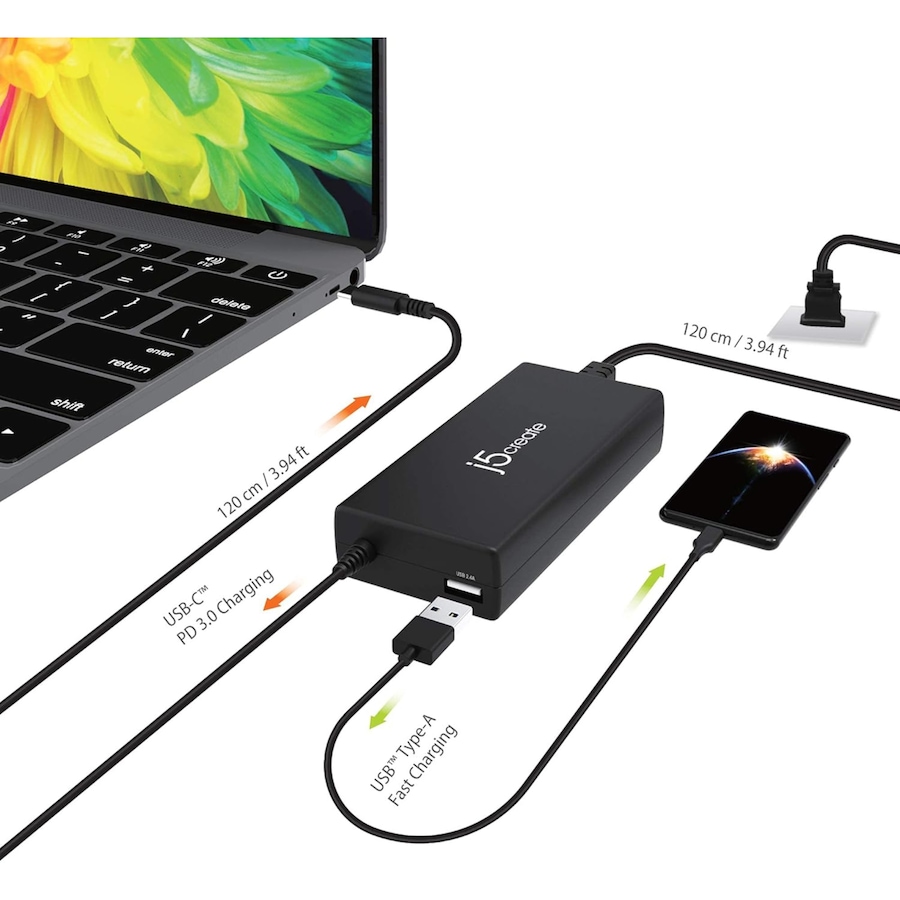 Image 732073_ALTMORE6.jpg, Product 732-073 / Price $69.99, j5create USB-C PD 100W Fast Charger (JUP2290) from j5create on TSC.ca's Electronics department