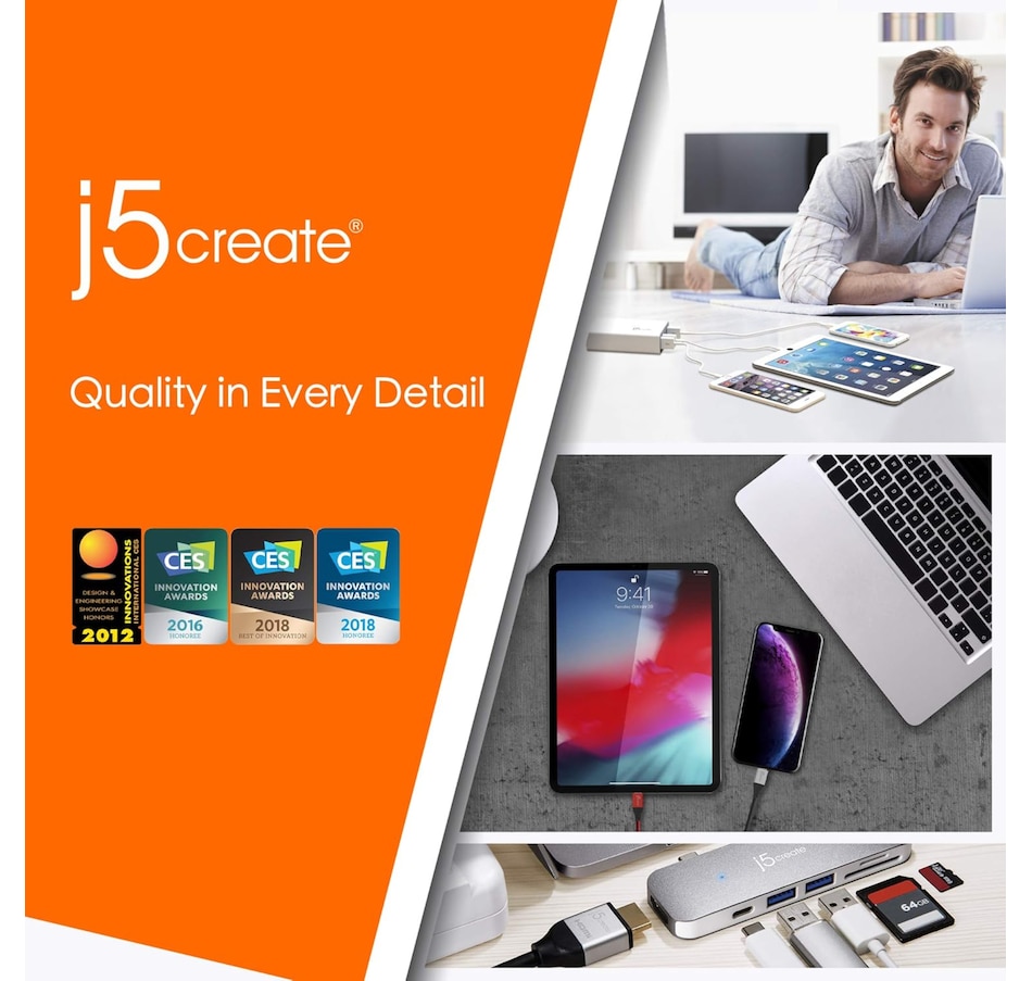 Image 732075_ALTMORE4.jpg, Product 732-075 / Price $54.99, j5create USB-C to 4K HDMI Adapter from j5create on TSC.ca's Electronics department