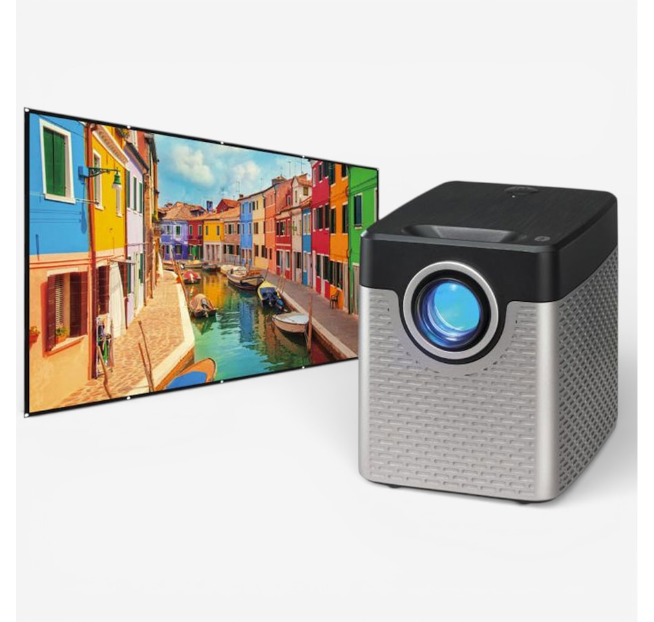 Image 732079.jpg, Product 732-079 / Price $199.99, iLive Cinema Pop-Up Movie Kit Bundle (projector, projection screen, Bluetooth speaker, tripod) from iLive on TSC.ca's Electronics department