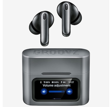 Groovz Active Noise Cancelling Earbuds with Touchscreen Case