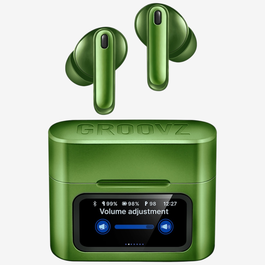 Image 732086_GRN.jpg, Product 732-086 / Price $139.99, Groovz Active Noise Cancelling Earbuds with Touchscreen Case from Groovz on TSC.ca's Electronics department