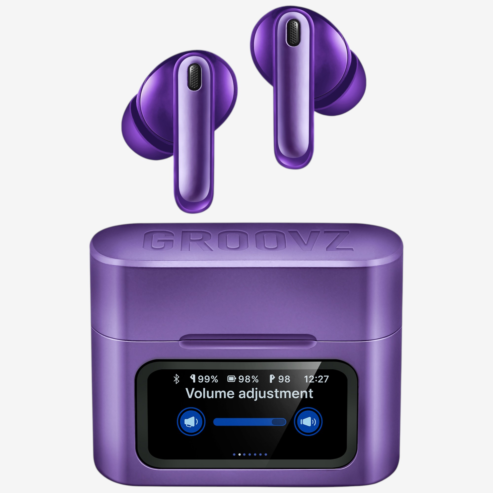 Groovz Active Noise Cancelling Earbuds with Touchscreen Case - TSC.ca