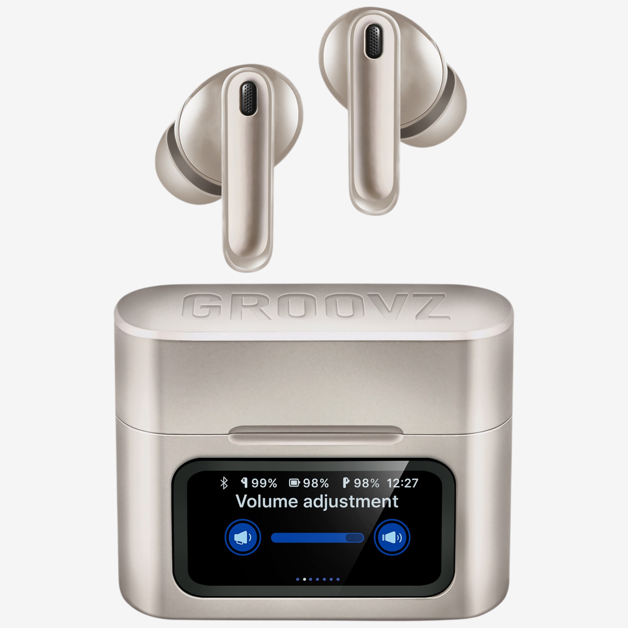 Groovz Active Noise Cancelling Earbuds with Touchscreen Case - TSC.ca