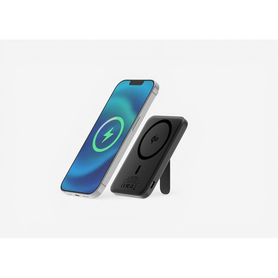Image 732103.jpg, Product 732-103 / Price $59.99, Blu Element Qi2 Slim Wireless Power Bank with Kickstand 5K (black) from Blu Element on TSC.ca's Electronics department