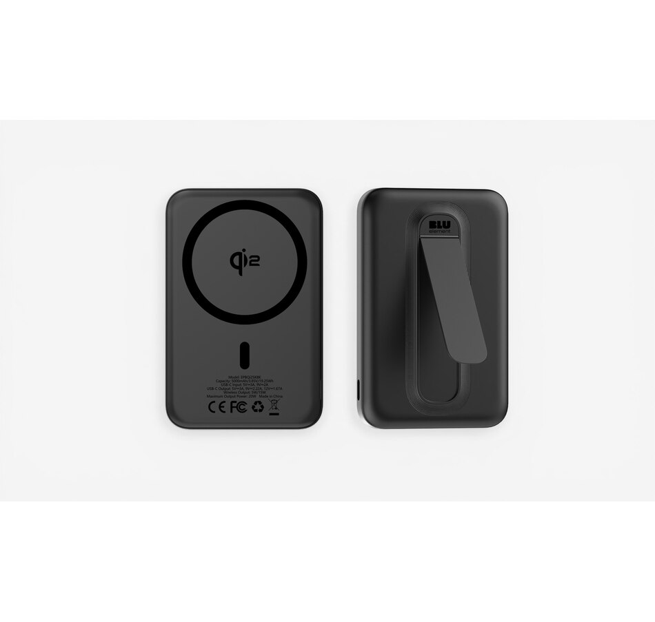 Image 732103_ALTMORE1.jpg, Product 732-103 / Price $59.99, Blu Element Qi2 Slim Wireless Power Bank with Kickstand 5K (black) from Blu Element on TSC.ca's Electronics department