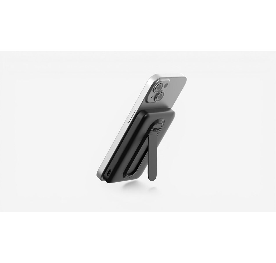 Image 732103_ALTMORE5.jpg, Product 732-103 / Price $59.99, Blu Element Qi2 Slim Wireless Power Bank with Kickstand 5K (black) from Blu Element on TSC.ca's Electronics department