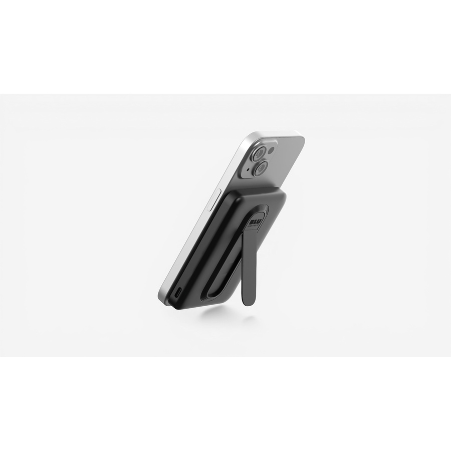 Image 732103_ALTMORE5.jpg, Product 732-103 / Price $59.99, Blu Element Qi2 Slim Wireless Power Bank with Kickstand 5K (black) from Blu Element on TSC.ca's Electronics department