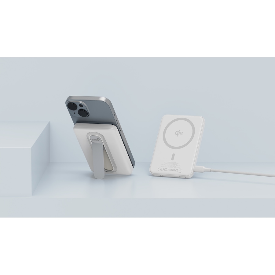 Image 732105_ALTMORE3.jpg, Product 732-105 / Price $59.99, Blu Element Qi2 Wireless Power Bank with Kickstand 5K (white) from Blu Element on TSC.ca's Electronics department