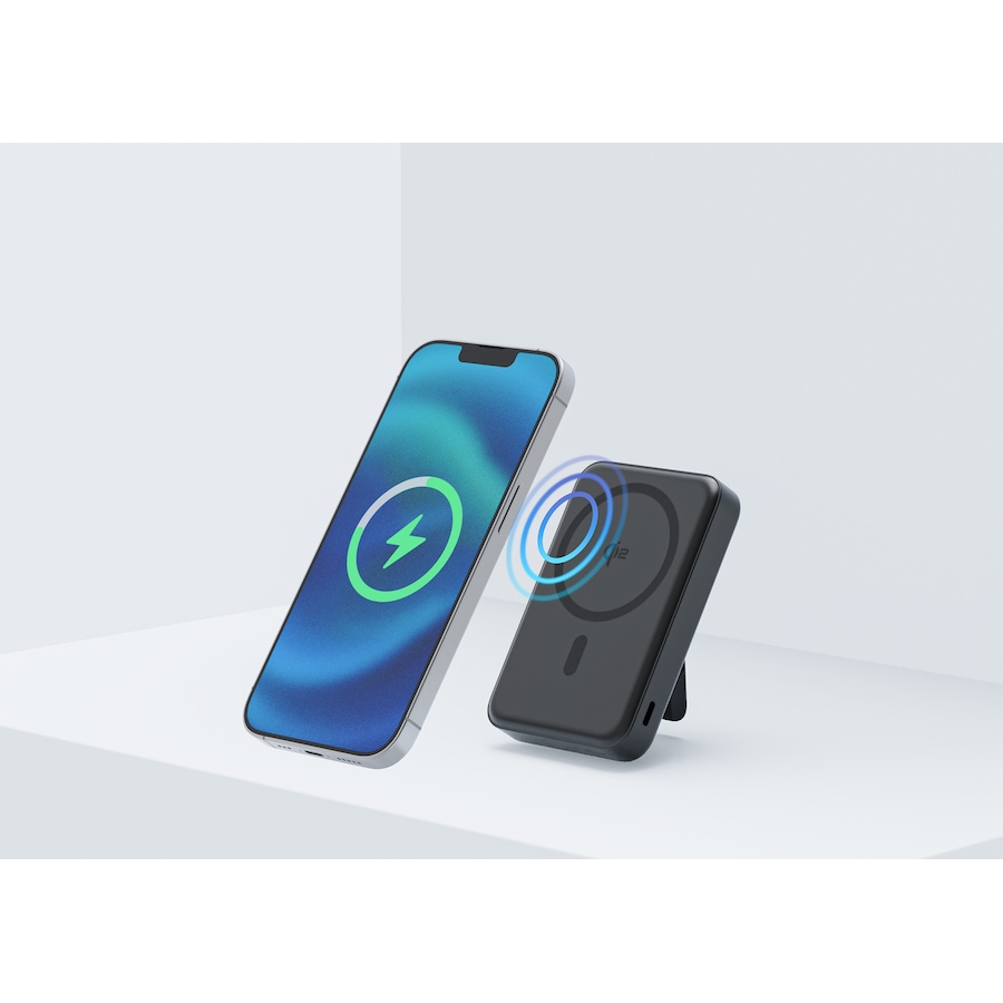 Image 732106_ALTMORE6.jpg, Product 732-106 / Price $74.99, Blu Element Qi2 Slim Wireless Power Bank with Kickstand 10K (black) from Blu Element on TSC.ca's Electronics department