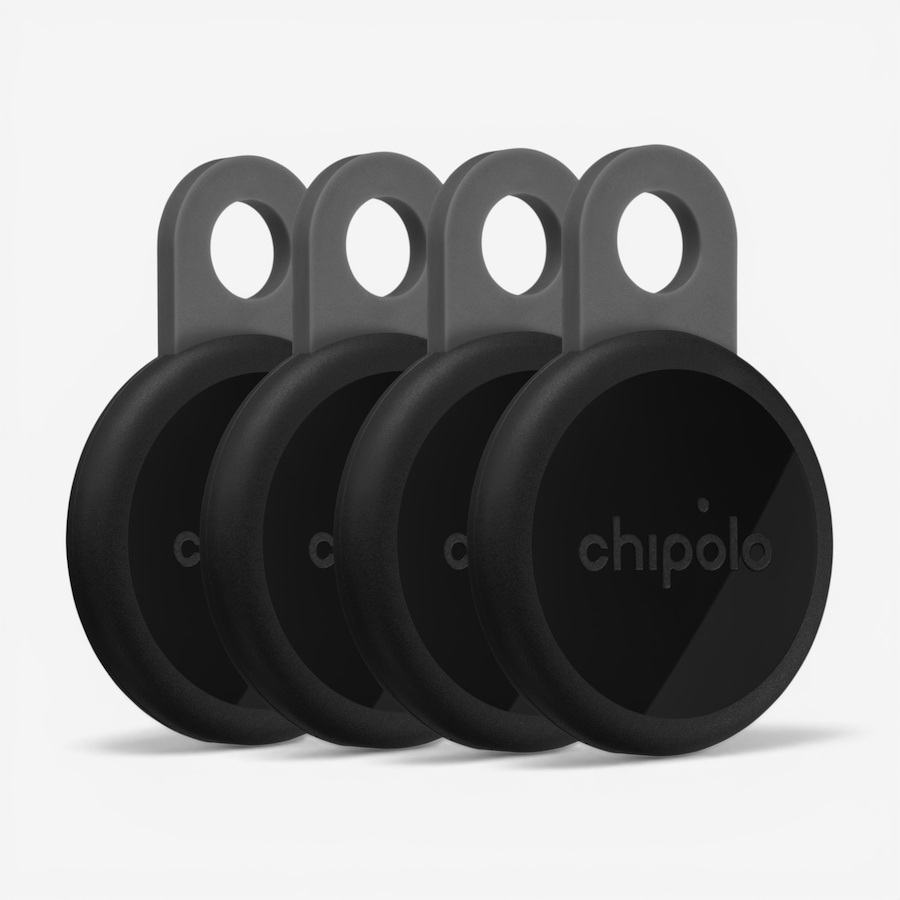Image 732124.jpg, Product 732-124 / Price $159.99, Chipolo Loop Tracking Tag (works with Android's Find Hub Device or Apple Find My; 4-pack; charcoal) from Chipolo on TSC.ca's Electronics department