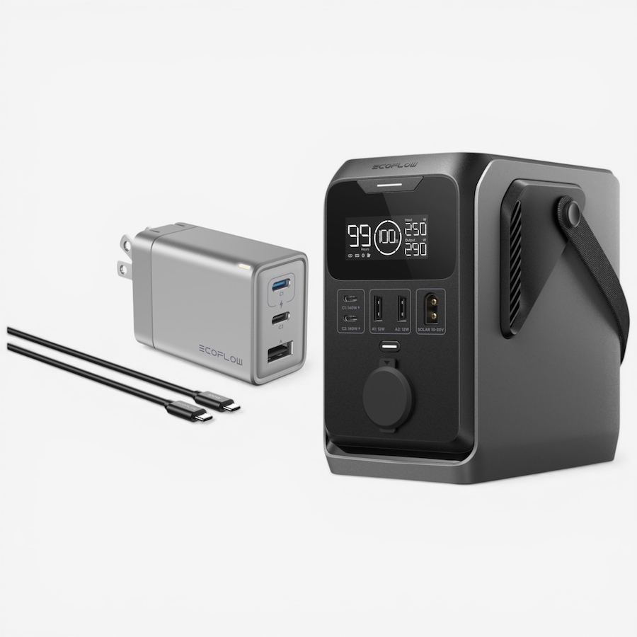 Image 732142.jpg, Product 732-142 / Price $349.99, EcoFlow Trail 300 (288 Wh) DC Portable Power Station with 65W GaN Charger and Cable from Ecoflow on TSC.ca's Electronics department