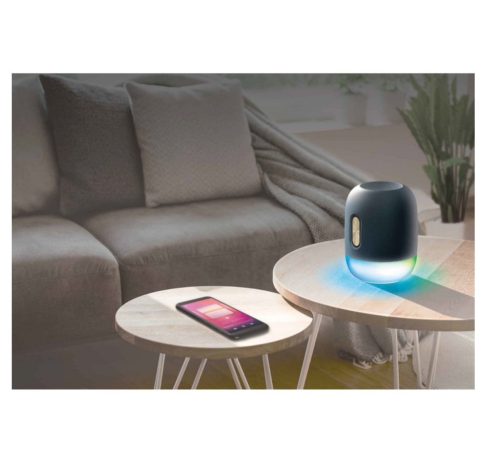 Image 732149_ALTMORE2.jpg, Product 732-149 / Price $29.99, Brookstone Bass Beat Wireless LED Speaker from Brookstone on TSC.ca's Electronics department