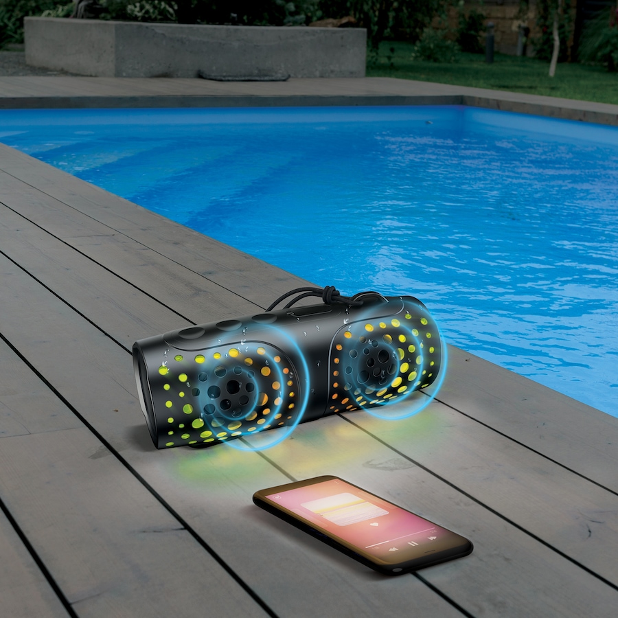 Image 732150_ALTMORE2.jpg, Product 732-150 / Price $29.99, Brookstone Cylcone Beat Multicolour LED Speaker from Brookstone on TSC.ca's Electronics department