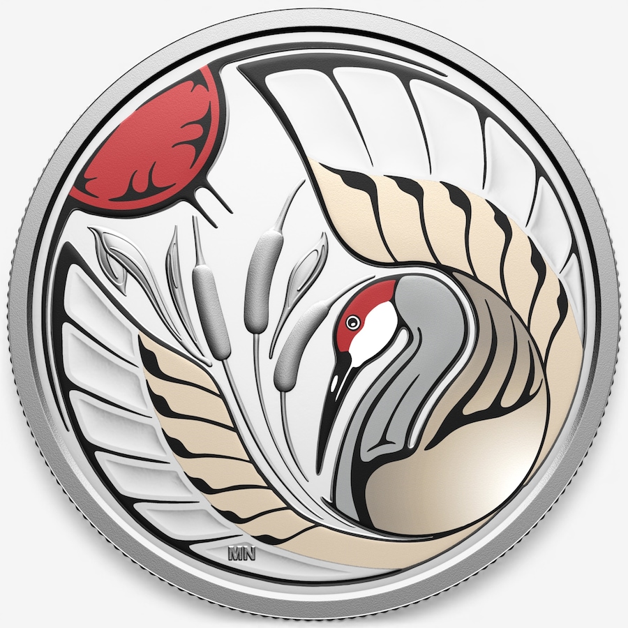 Image 732158_ALTMORE1.jpg, Product 732-158 / Price $219.95, 2026 $15 Clan Animals: Sandhill Crane 3/4-Ounce Fine Silver Coin from Royal Canadian Mint (RCM) on TSC.ca's Coins department