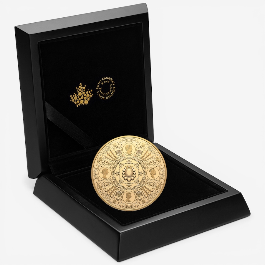 Image 732164_ALTMORE1.jpg, Product 732-164 / Price $47,439.95, 2026 $500 Tribute to Queen Elizabeth II Five-Ounce Fine Gold Coin from Royal Canadian Mint (RCM) on TSC.ca's Coins department