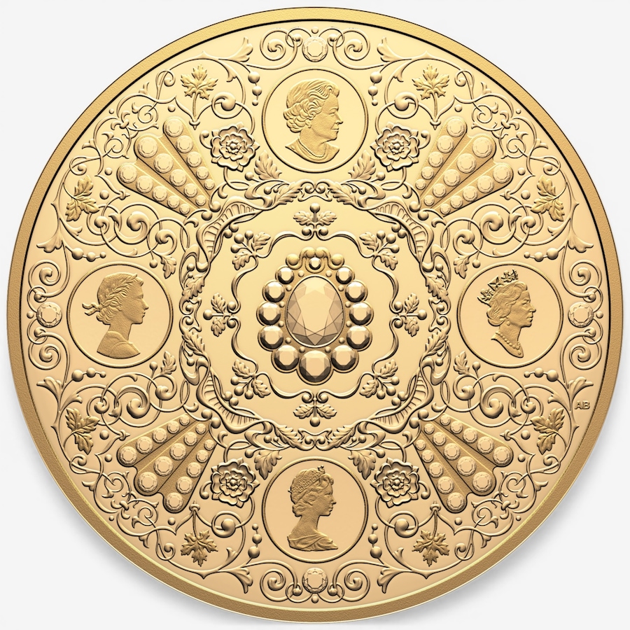 Image 732164_ALTMORE2.jpg, Product 732-164 / Price $47,439.95, 2026 $500 Tribute to Queen Elizabeth II Five-Ounce Fine Gold Coin from Royal Canadian Mint (RCM) on TSC.ca's Coins department