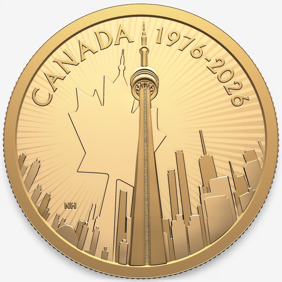 Image 732168_ALTMORE2.jpg, Product 732-168 / Price $4,759.95, 2026 CN Tower $200 Pure Gold Coin from Royal Canadian Mint (RCM) on TSC.ca's Coins department
