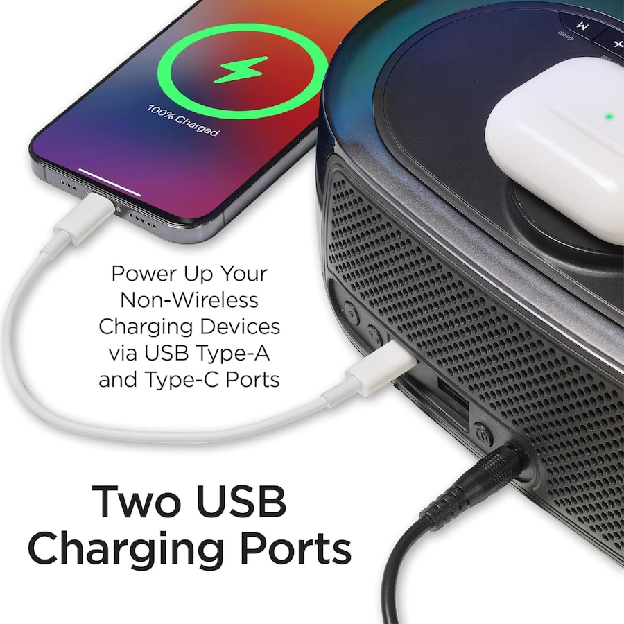 Image 732188_ALTMORE3.jpg, Product 732-188 / Price $109.99, iHome Alarm Clock Radio with Qi2 Magnetic Wireless Charger from iHome on TSC.ca's Electronics department
