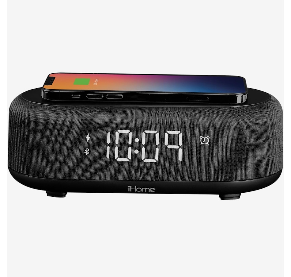 Image 732189.jpg, Product 732-189 / Price $59.99, iHome Bluetooth Alarm Clock with Wireless Charger and USB Charging Station from iHome on TSC.ca's Electronics department