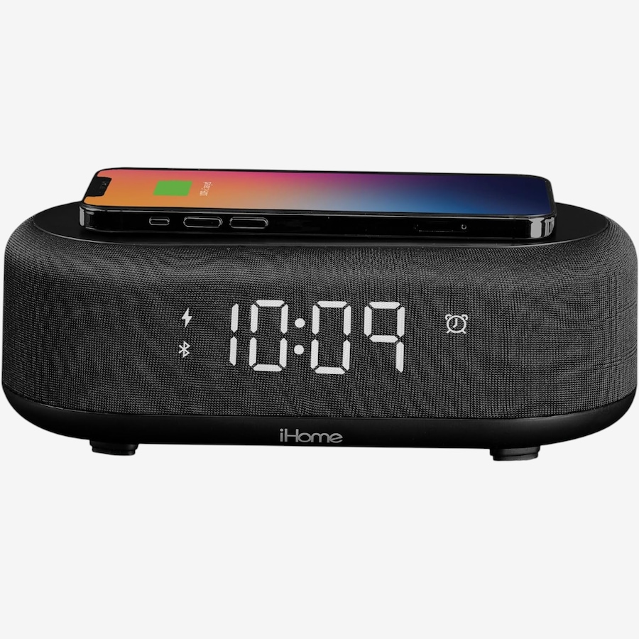 Image 732189.jpg, Product 732-189 / Price $59.99, iHome Bluetooth Alarm Clock with Wireless Charger and USB Charging Station from iHome on TSC.ca's Electronics department