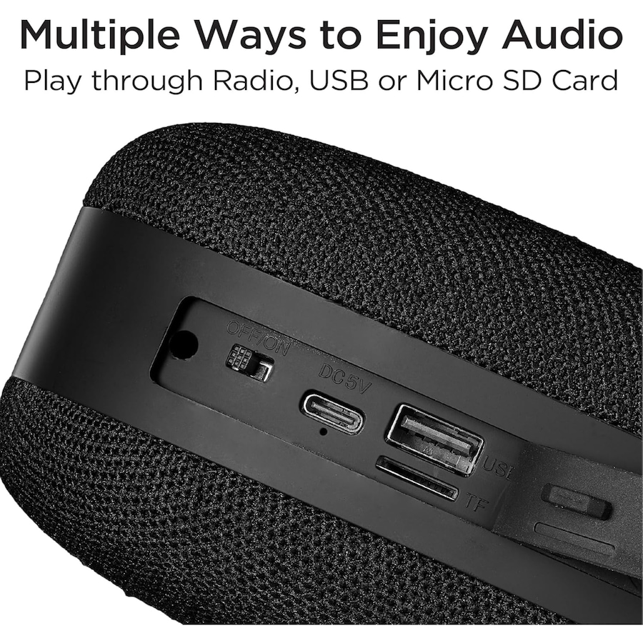 Image 732191_ALTMORE3.jpg, Product 732-191 / Price $39.99, iHome Bluetooth Speaker with FM Radio, MicroSD Card and USB Inputs from iHome on TSC.ca's Electronics department