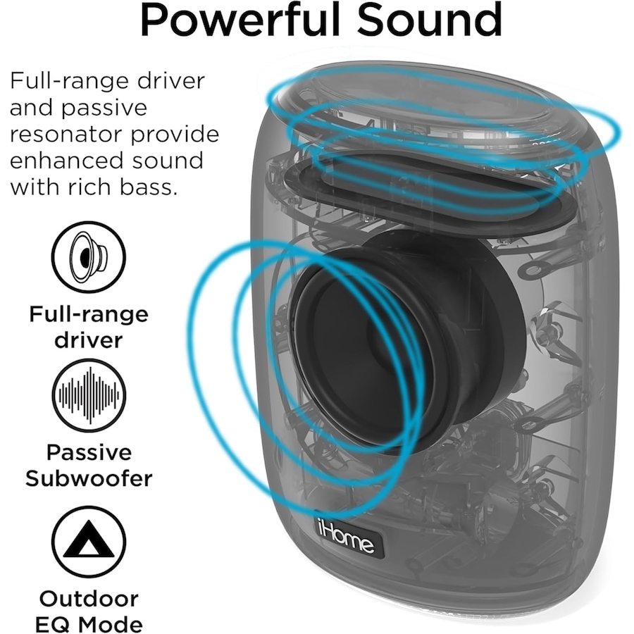 Image 732192_ALTMORE4.jpg, Product 732-192 / Price $69.99, iHome PlayPro Rechargeable Waterproof Portable Bluetooth Speaker from iHome on TSC.ca's Electronics department