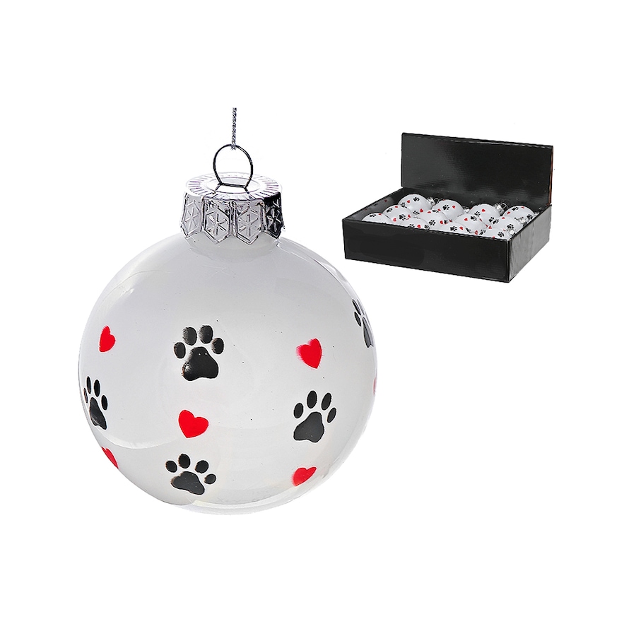 Image 732213.jpg, Product 732-213 / Price $60.00, Christmas Paw Prints Ornament (set of 12) from IH Casa Decor on TSC.ca's Home & Garden department