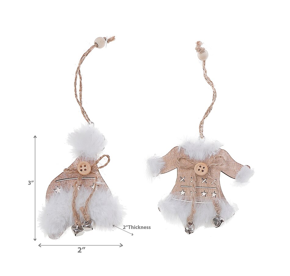 Image 732219_ALTMORE2.jpg, Product 732-219 / Price $20.00, Christmas Sweater Toque Wooden Ornament (set of 6) from IH Casa Decor on TSC.ca's Home & Garden department