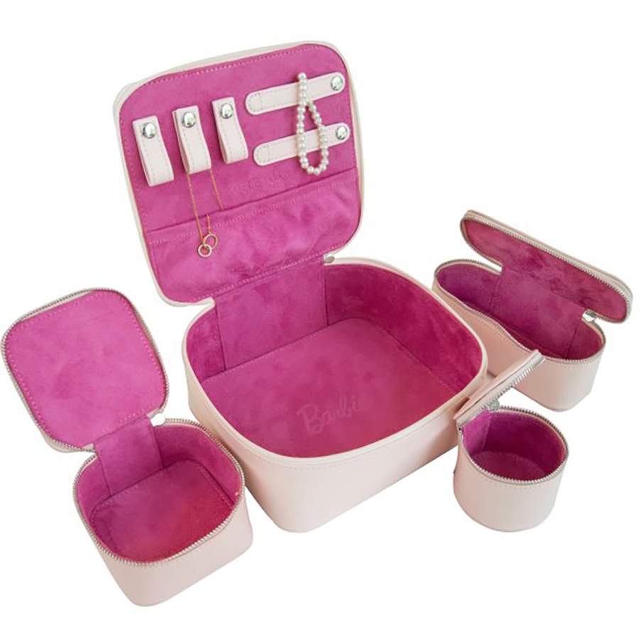 Image 732317_ALTMORE1.jpg, Product 732-317 / Price $189.00, Mele and Co Barbie Bento Vegan Leather Travel Jewellery Case from Mele and Co on TSC.ca's Jewellery department