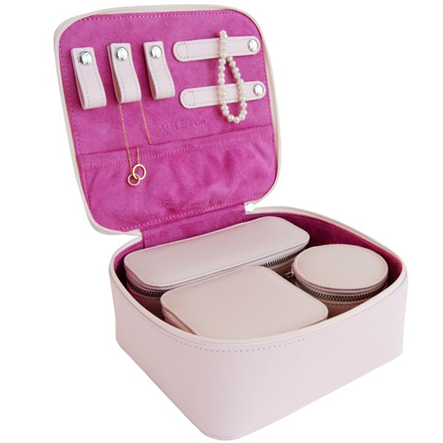 Image 732317_ALTMORE2.jpg, Product 732-317 / Price $189.00, Mele and Co Barbie Bento Vegan Leather Travel Jewellery Case from Mele and Co on TSC.ca's Jewellery department