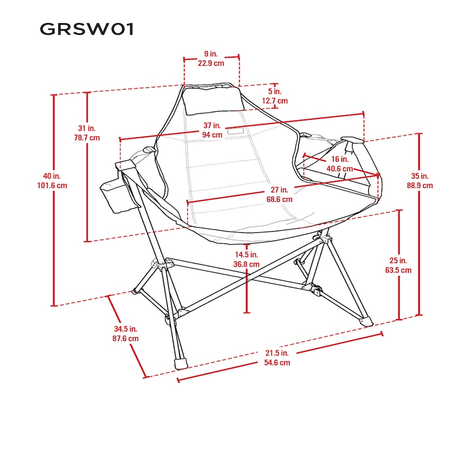 Image 732351_ALTMORE6.jpg, Product 732-351 / Price $104.99, Camp and Go Swinging Hammock Chair from Camp and Go on TSC.ca's Health & Fitness department