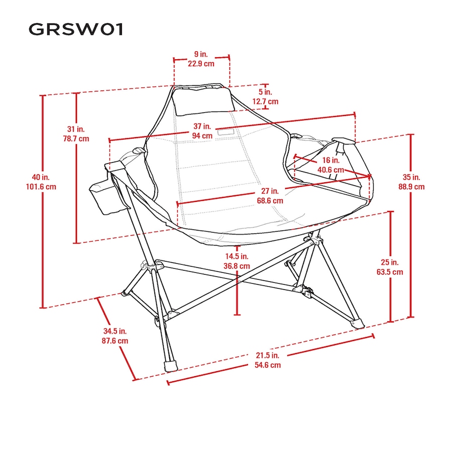 Image 732351_ALTMORE6.jpg, Product 732-351 / Price $104.99, Camp and Go Swinging Hammock Chair from Camp and Go on TSC.ca's Health & Fitness department