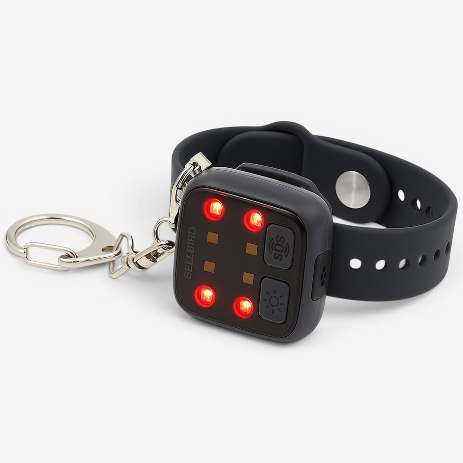 Image 732474_GRY.jpg, Product 732-474 / Price $54.99, Bellbird 3-in-1 Wearable Personal Safety Alarm from BellBird on TSC.ca's Electronics department