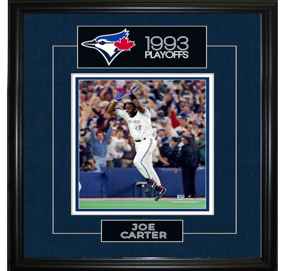 Image 732480.jpg, Product 732-480 / Price $89.99, Joe Carter Framed 8" x 10" Photo 1993 Playoffs Game 6 World Series Home Run from Frameworth on TSC.ca's Sports department