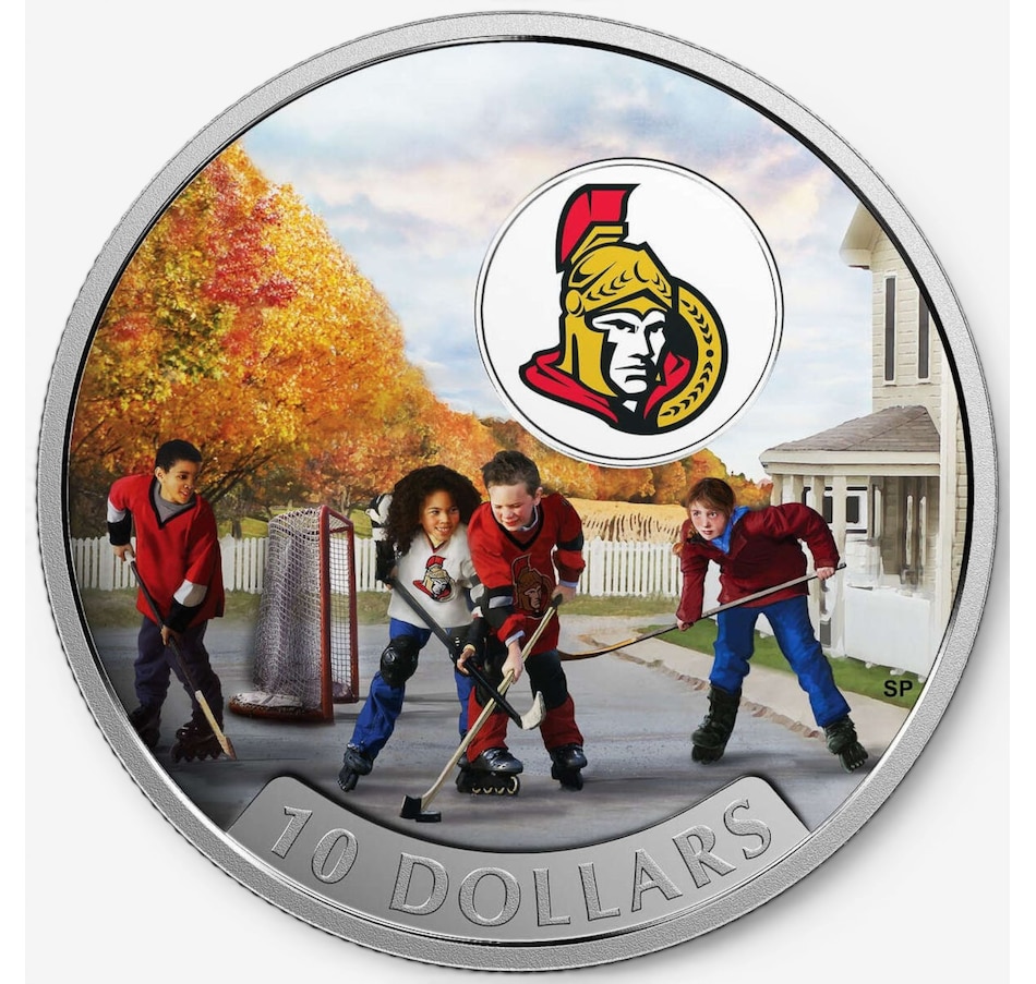 Image 732495_ALTMORE1.jpg, Product 732-495 / Price $89.95, 2017 $10 Fine Silver Coin Passion to Play Ottawa Senators from Royal Canadian Mint (RCM) on TSC.ca's Coins department