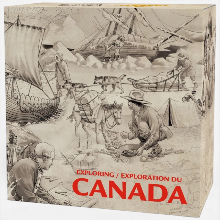 Image 732498_ALTMORE3.jpg, Product 732-498 / Price $129.95, $15 Voyageurs Proof Pure Silver Coin 2014 from Royal Canadian Mint (RCM) on TSC.ca's Coins department