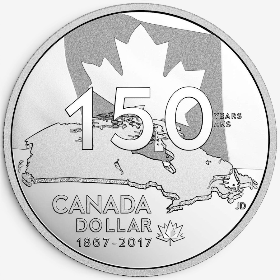 Image 732500_ALTMORE1.jpg, Product 732-500 / Price $129.95, 2017 Proof Silver Dollar Our Home and Native Land Canada 150 Special Issue from Royal Canadian Mint (RCM) on TSC.ca's Coins department