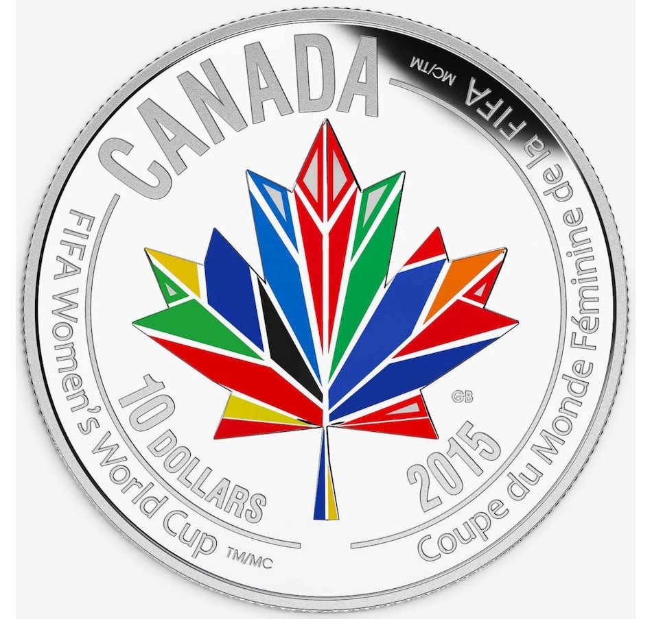 Image 732501_ALTMORE1.jpg, Product 732-501 / Price $89.95, 2015 $10 Fine Silver FIFA World Cup Fine Silver Coin: Canada Welcomes the World from Royal Canadian Mint (RCM) on TSC.ca's Coins department