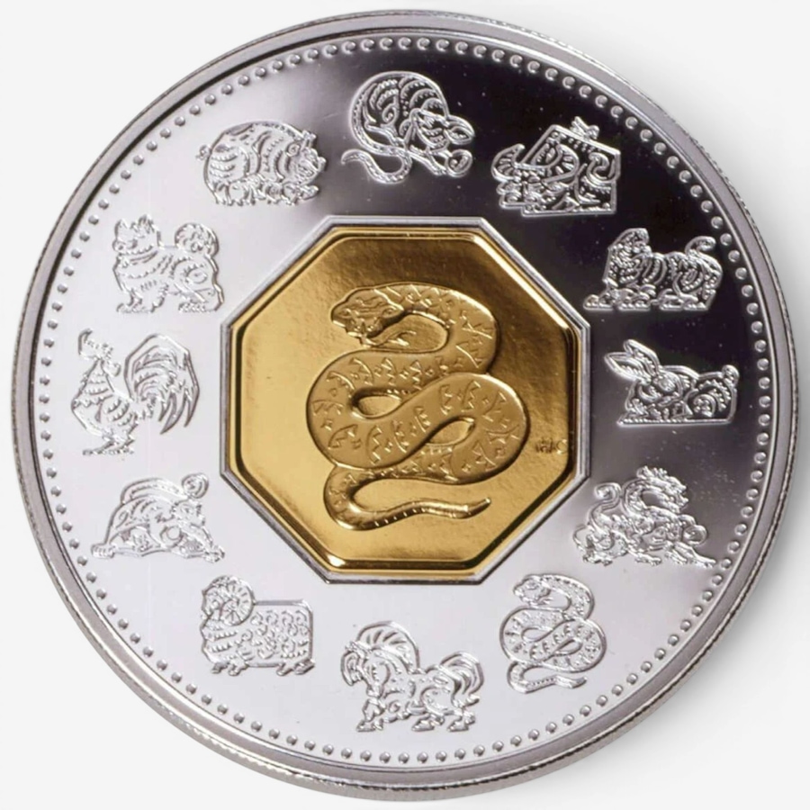 Image 732522_ALTMORE1.jpg, Product 732-522 / Price $189.95, 2001 Year of the Snake RCM Chinese Lunar Coin from Royal Canadian Mint (RCM) on TSC.ca's Coins department