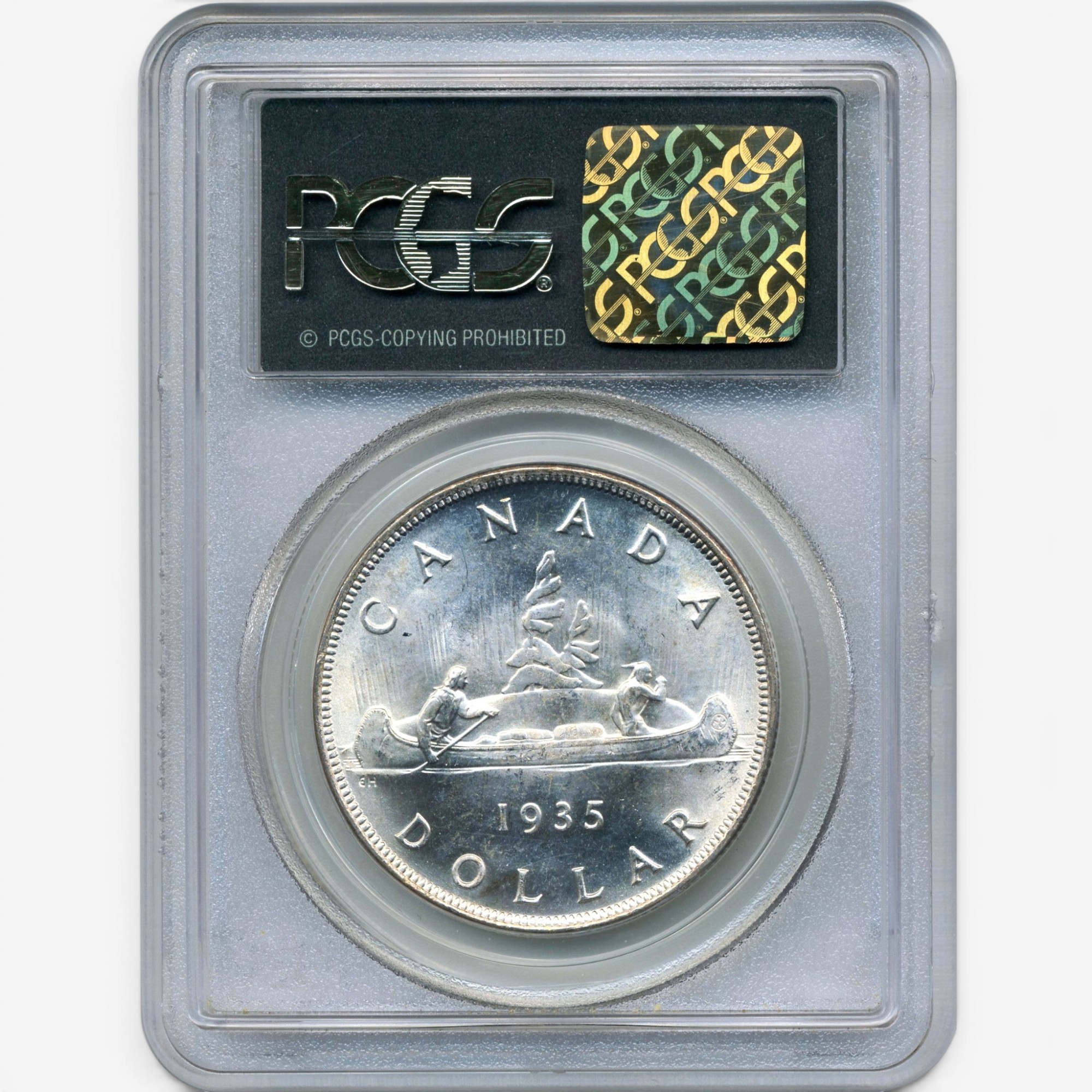 1935 Gem Uncirculated Silver Dollar PCGS Certified MS-65 Brilliant