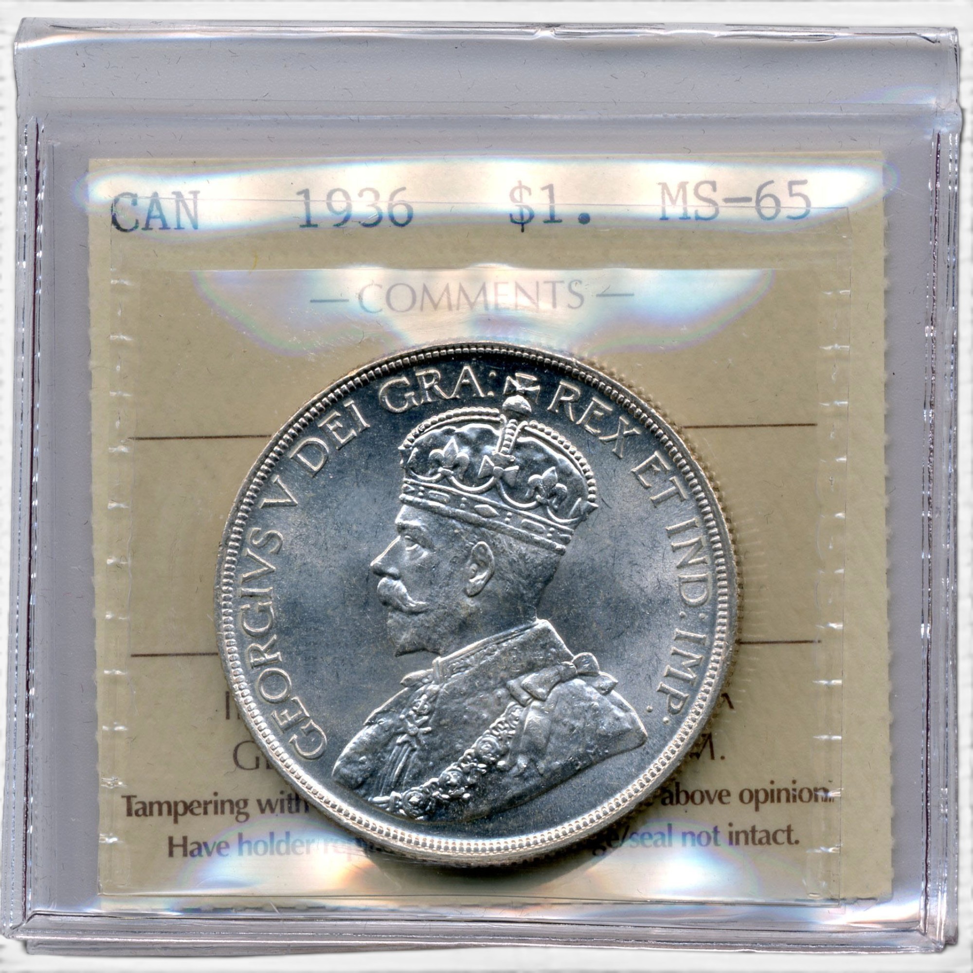 【美品】⭐️PCGS MS65 1968 ジブラルタル Crown 1936 Gem Uncirculated Silver Dollar, ICCS Certified MS-65 - TSC.ca
