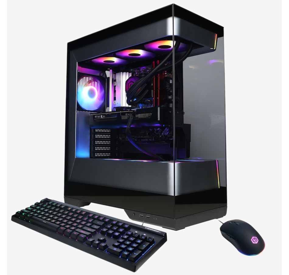 Image 732617.jpg, Product 732-617 / Price $4,729.99, CyberPowerPC SLC11040CPGV2 (Ryzen 7 9850X3D, 32 GB DDR5 RAM, 2 TB SSD, NVIDIA RTX 5080 16 GB graphics) from CyberpowerPC on TSC.ca's Electronics department