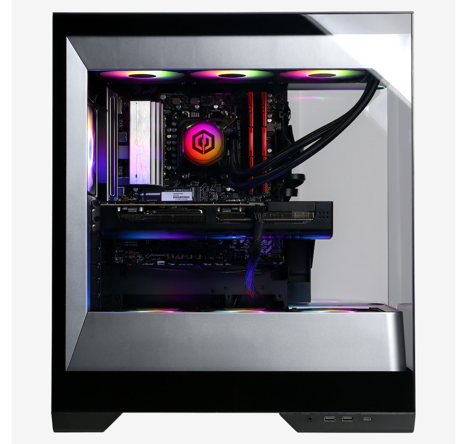 Image 732617_ALTMORE1.jpg, Product 732-617 / Price $4,729.99, CyberPowerPC SLC11040CPGV2 (Ryzen 7 9850X3D, 32 GB DDR5 RAM, 2 TB SSD, NVIDIA RTX 5080 16 GB graphics) from CyberpowerPC on TSC.ca's Electronics department