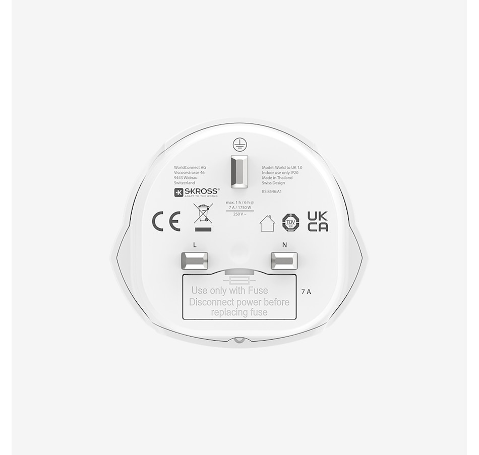 Image 732667_ALTMORE1.jpg, Product 732-667 / Price $14.99, Skross World to UK Travel Adapter from Skross on TSC.ca's Electronics department