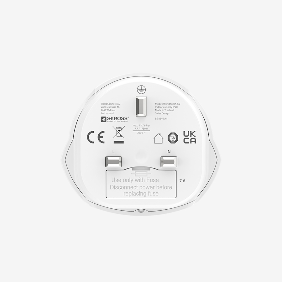 Image 732667_ALTMORE1.jpg, Product 732-667 / Price $14.99, Skross World to UK Travel Adapter from Skross on TSC.ca's Electronics department