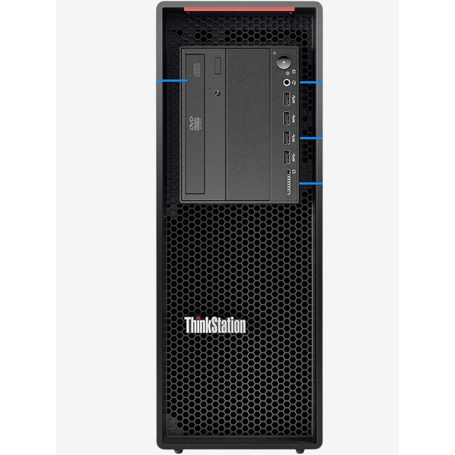 Image 732686_ALTMORE1.jpg, Product 732-686 / Price $2,205.99, Lenovo ThinkStation P520 Workstation Desktop (W-2133, NVIDIA Quadro P600, refurbished) from Lenovo on TSC.ca's Electronics department