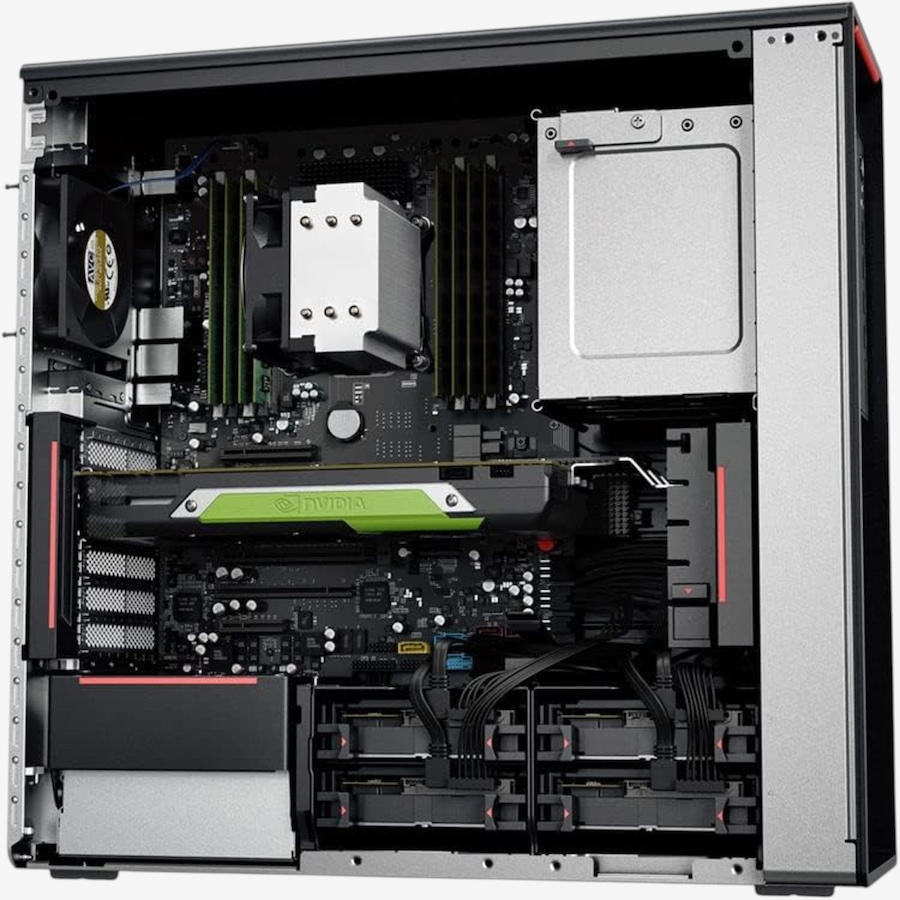 Image 732686_ALTMORE2.jpg, Product 732-686 / Price $2,205.99, Lenovo ThinkStation P520 Workstation Desktop (W-2133, NVIDIA Quadro P600, refurbished) from Lenovo on TSC.ca's Electronics department