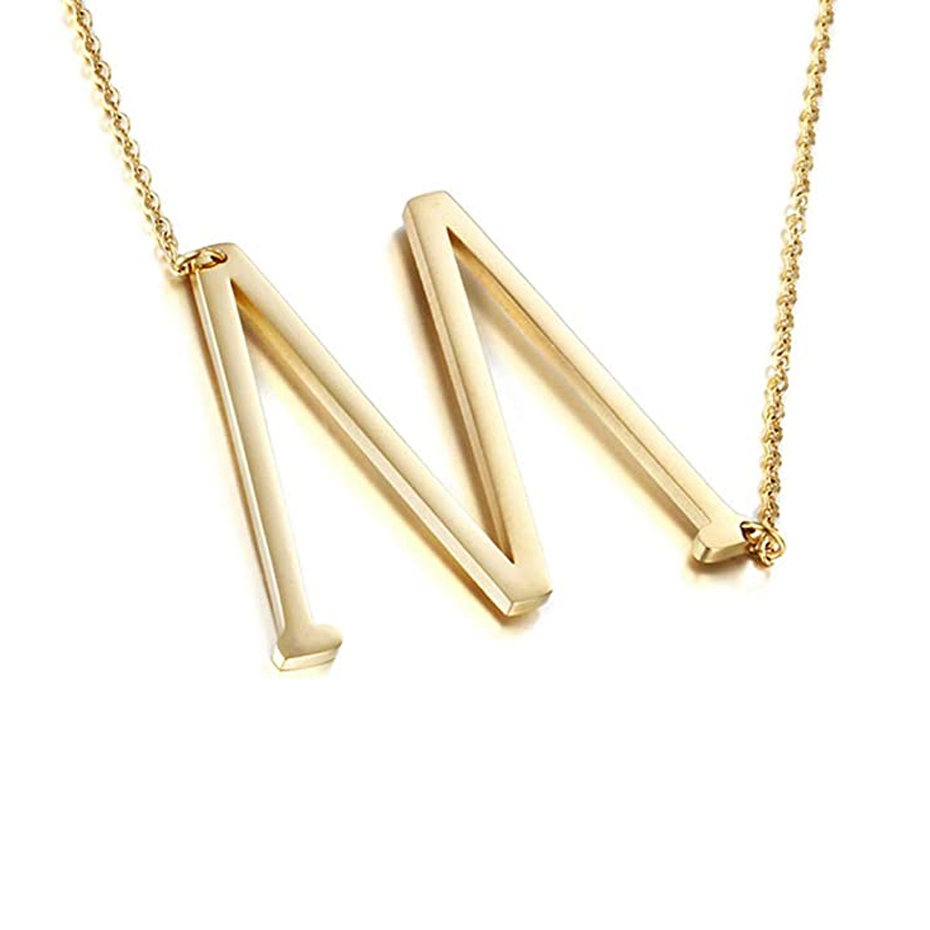 Bronzoro 18K Plated Offset Initial Necklace - TSC.ca