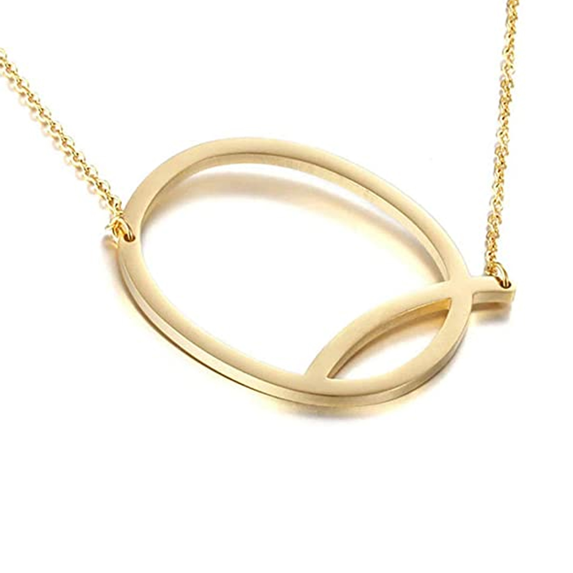 Bronzoro 18K Plated Offset Initial Necklace - TSC.ca