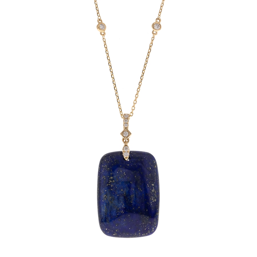Image 732847.jpg, Product 732-847 / Price $1,499.99, CIRARI 14K Yellow Gold Lapis & Diamond Pendant with Chain from Cirari on TSC.ca's Jewellery department